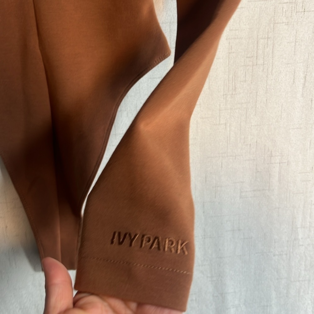 Adidas x Ivy Park Bodysuit Womens Small 3-Stripes Wild Brown Beyoncé - Picture 10 of 14